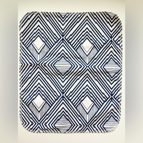 Unpaper towels Navy and white print set of 12 - Picture 3 of 4